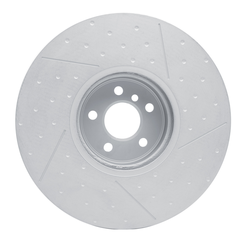 BMW M440i Brake Rotor (1) - Left Front - R1 Concepts - Dimpled & Slotted - `20-`25